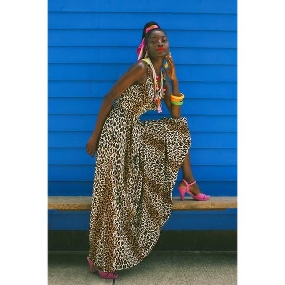 Trashy Diva Dresses & Skirts - NWT Trashy Diva Valerie Leopard Print Maxi Dress Size 12 Sleeveless Animal Print